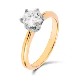 Złoty pierścionek z diamentem-1056